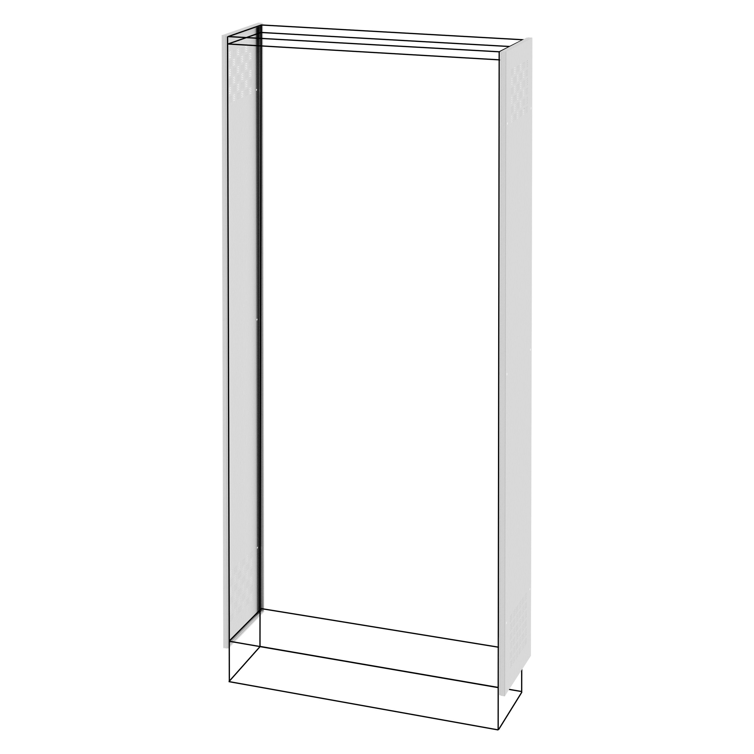 GEWISS - COPPIA DI PANNELLI LATERALI AREATI - QUADRO DA PAVIMENTO - QDX 630 L - 1600x300MM