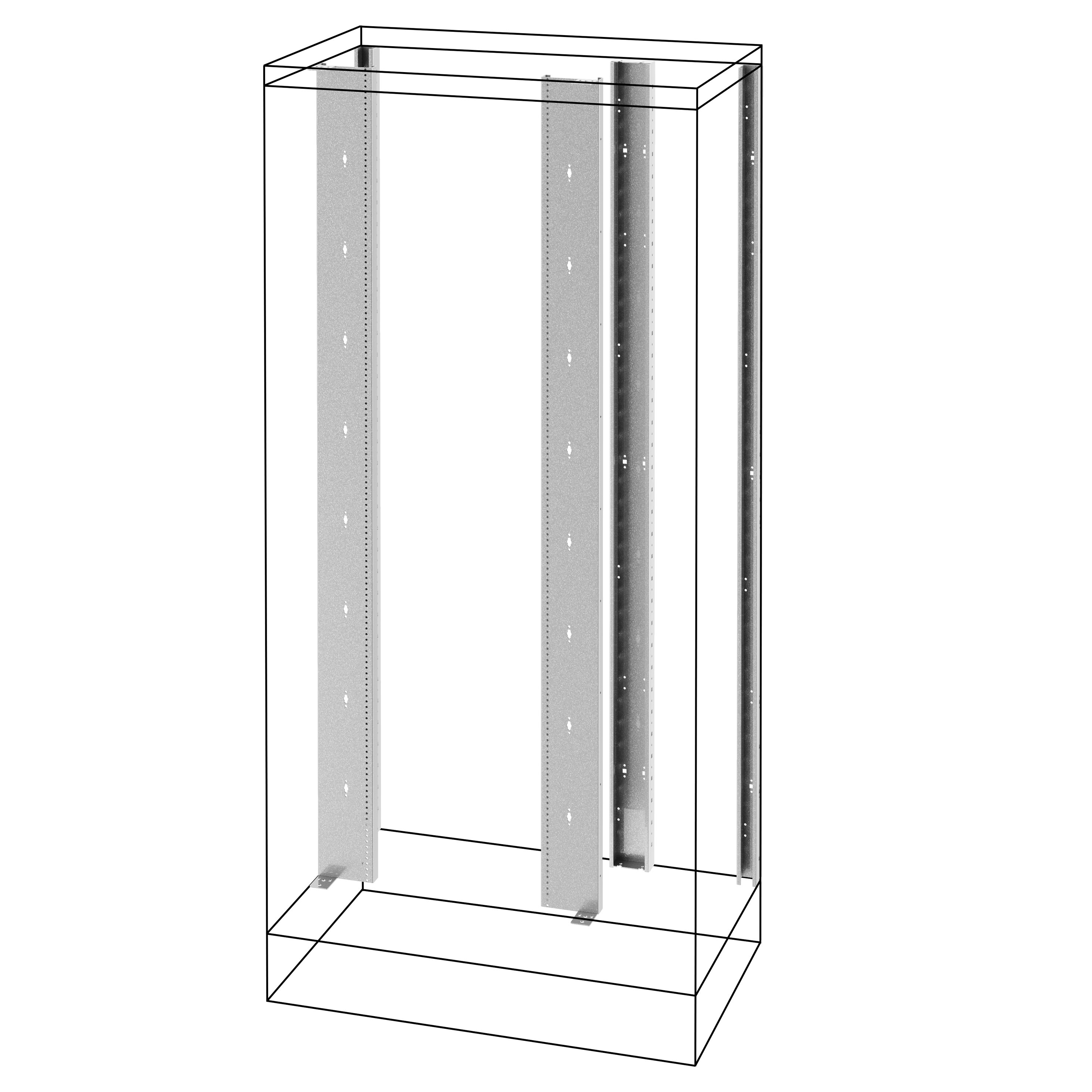 GEWISS - MONTANTI POSTERIORI E TELAIO FUNZIONALE - VANO AFFIANCATO - QDX 1600 H - 1800MM