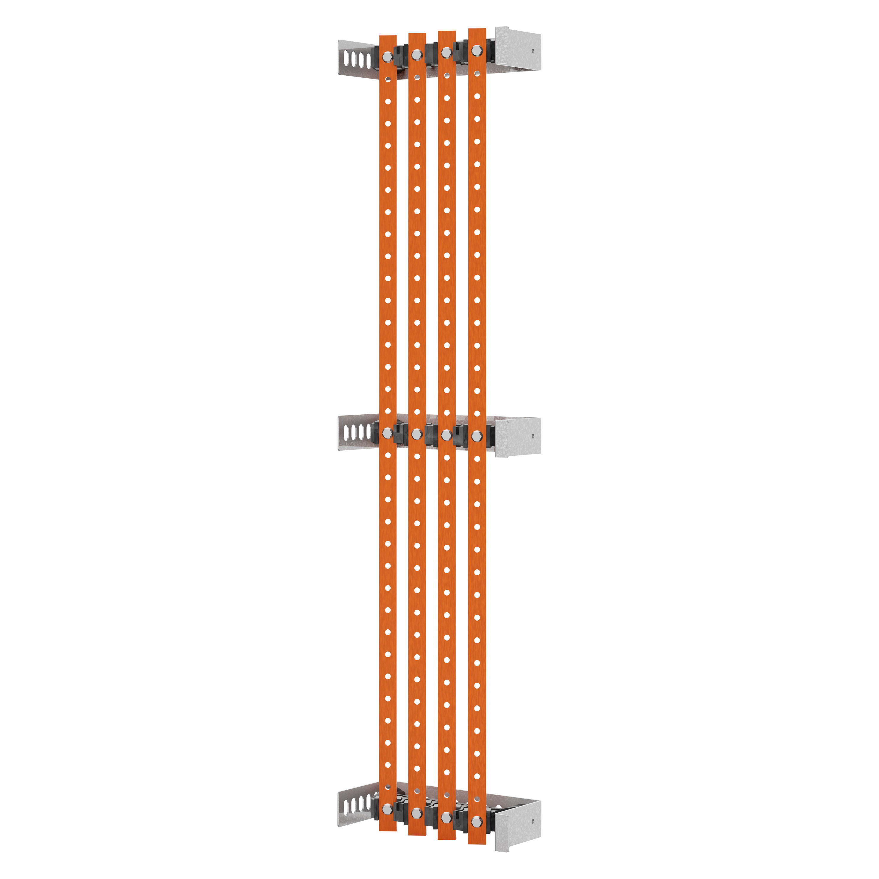 GEWISS - COPPIA DI PORTABARRE - PER BARRE PIATTE 20x5-30x5 - 250-400A - PER STRUTTURE P=200 - VANO INTERNO - PER QDX 630L
