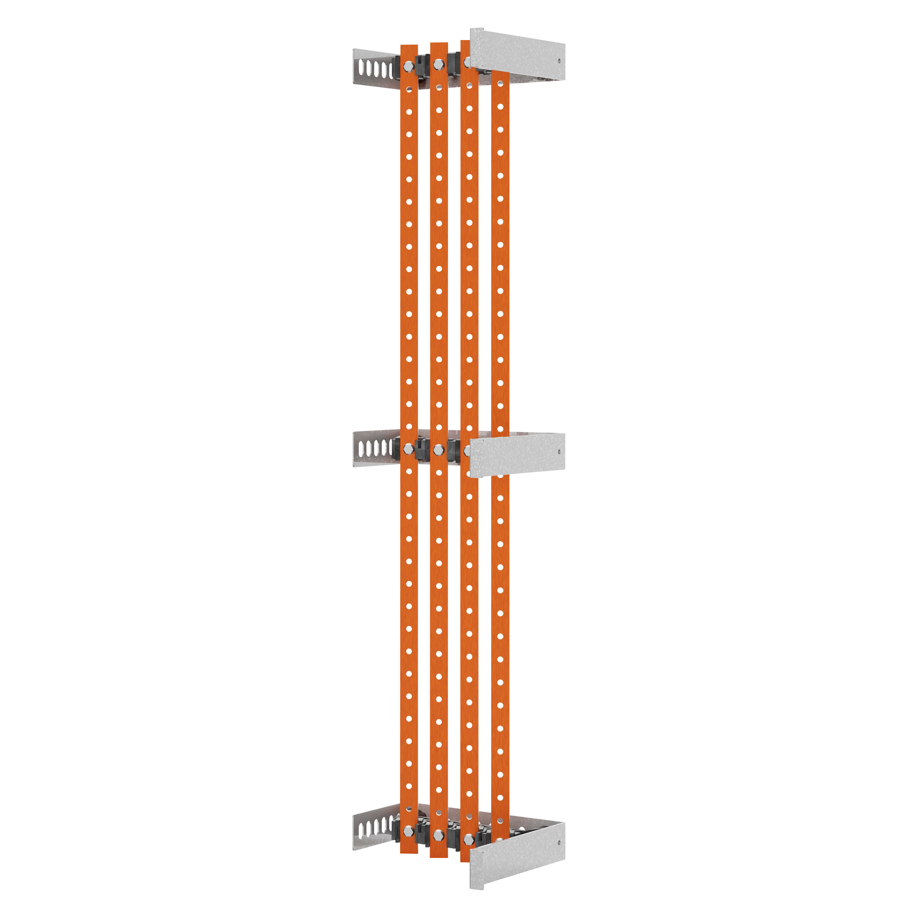 GEWISS - COPPIA DI PORTABARRE - PER BARRE PIATTE 20X5 30X5 - 250-400A - PER STRUTTURE P=300 - VANO INTERNO - PER QDX 630L