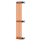 GEWISS - COPPIA DI PORTABARRE - PER BARRE PIATTE 20x5-30x5 - 250-400A - PER STRUTTURE P=250-400 - VANO AFFIANCATO - PER QDX 630H