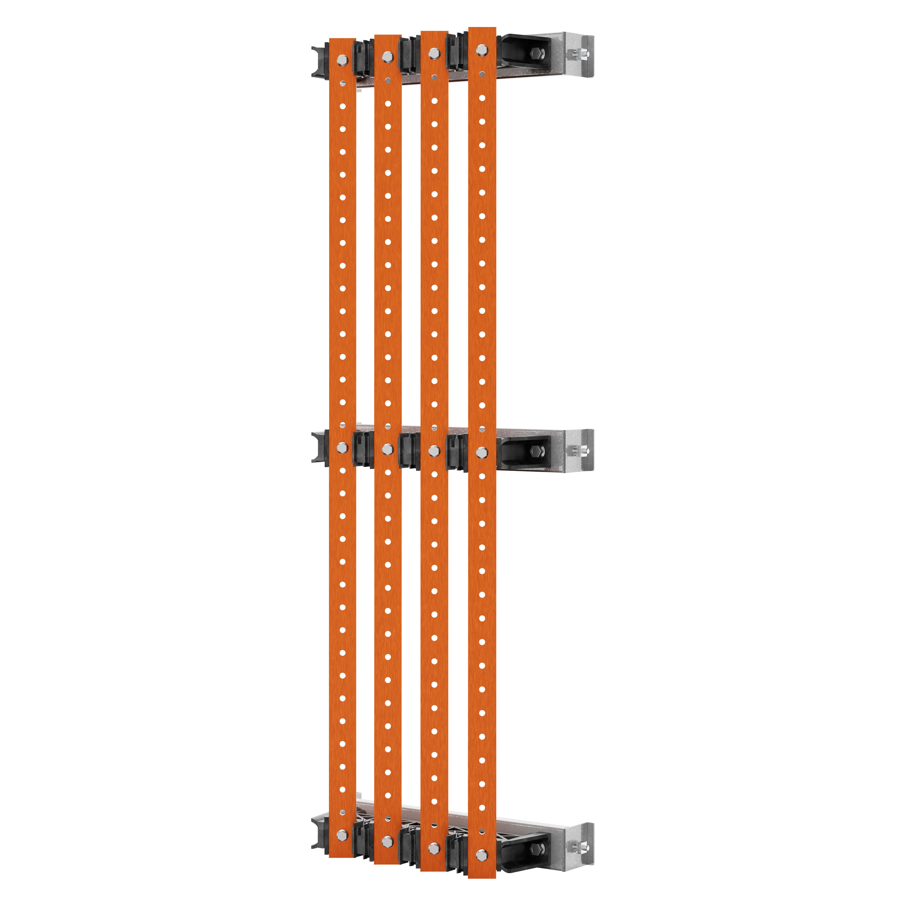 GEWISS - COPPIA DI PORTABARRE - PER BARRE PIATTE 30x10 - 630A - PER STRUTTURE P=400 - VANO ESTERNO - PER QDX 630H