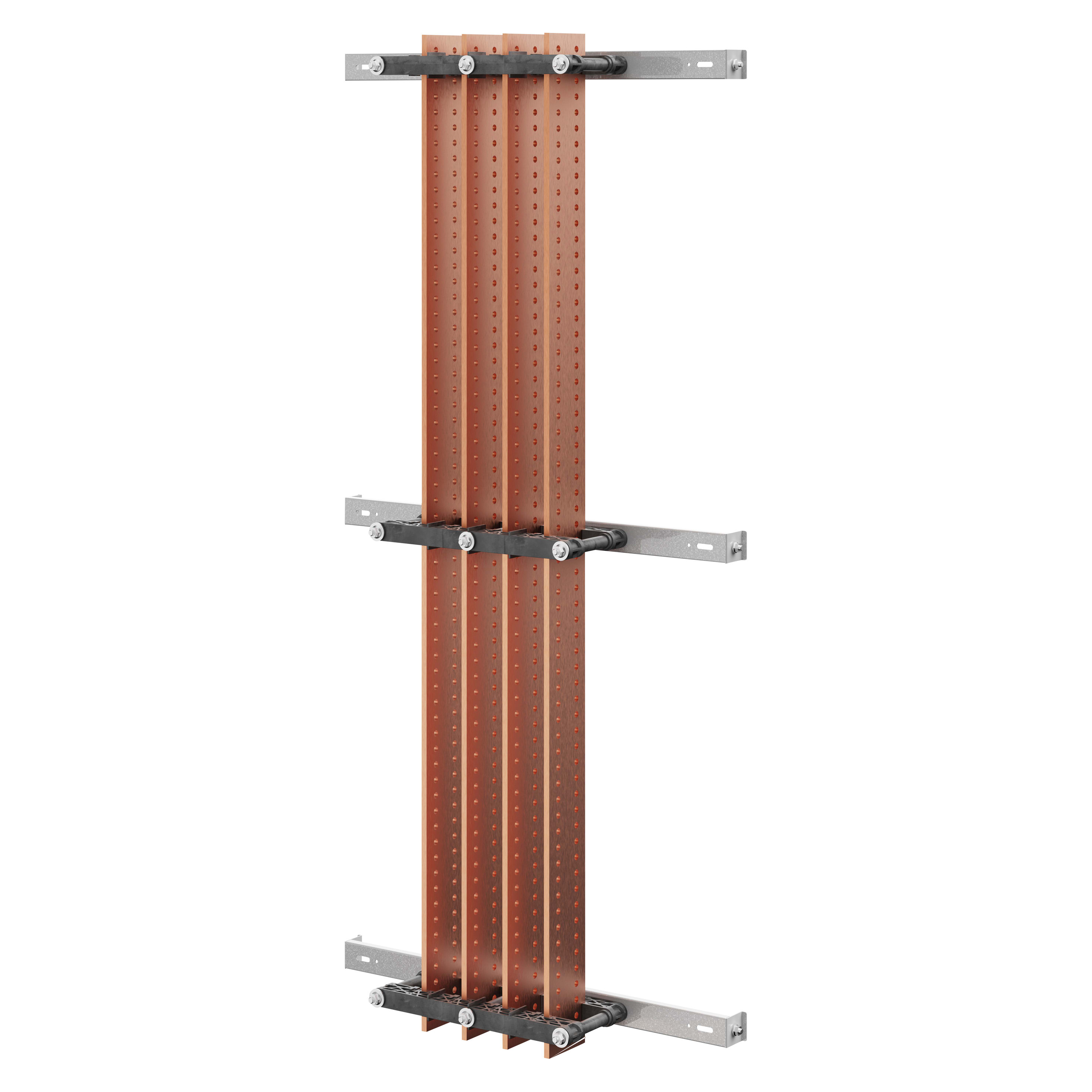 GEWISS - COPPIA DI PORTABARRE - PER BARRE PIATTE 60x5-100x5-100x10 - 800-1250-1600A - PER STRUTTURE P=600 - VANO AFFIANCATO ESTERNO - PER QDX 1600H