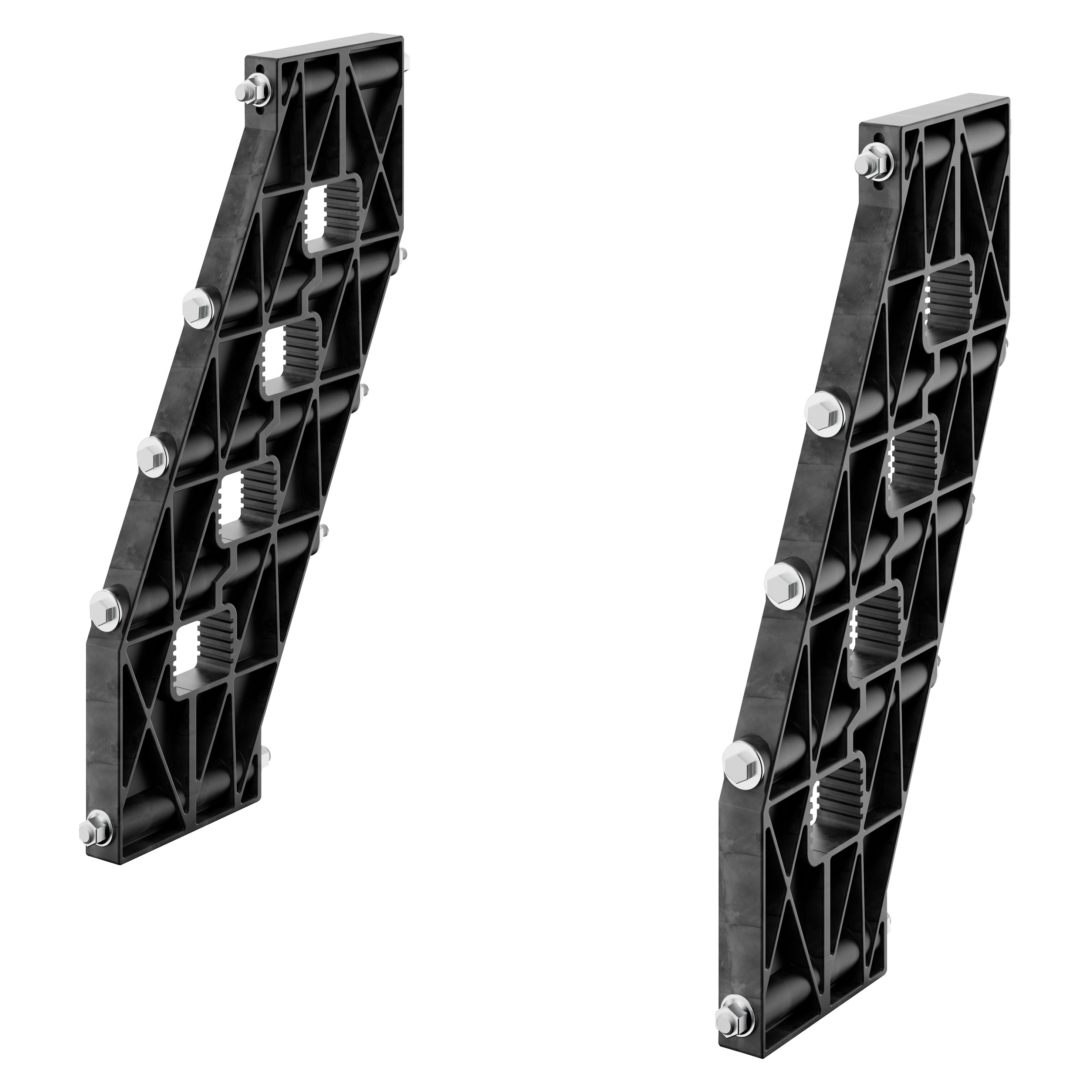 GEWISS - COPPIA DI PORTABARRE - PER BARRE SAGOMATE IN ALLUMINIO - 630A - PER STRUTTURE P=400 - VANO AFFIANCATO - PER QDX 630H