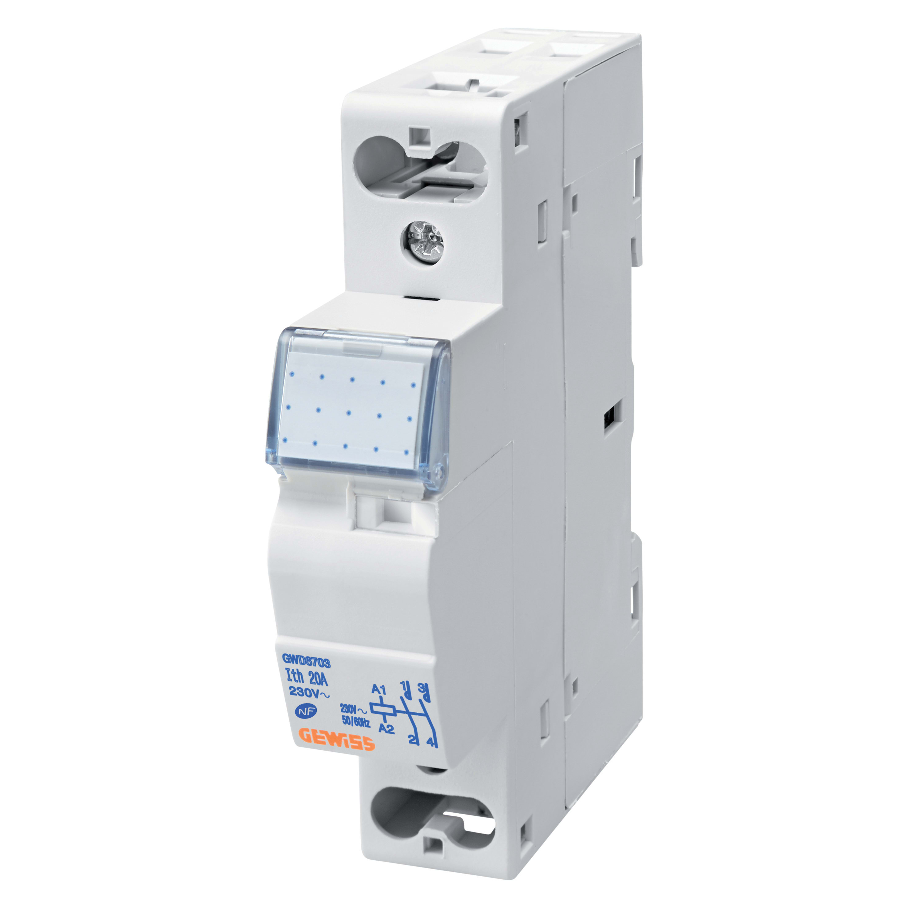 GEWISS - CONTATTORE CTR - 20A 1NA+1NC 24V - 1 MODULO