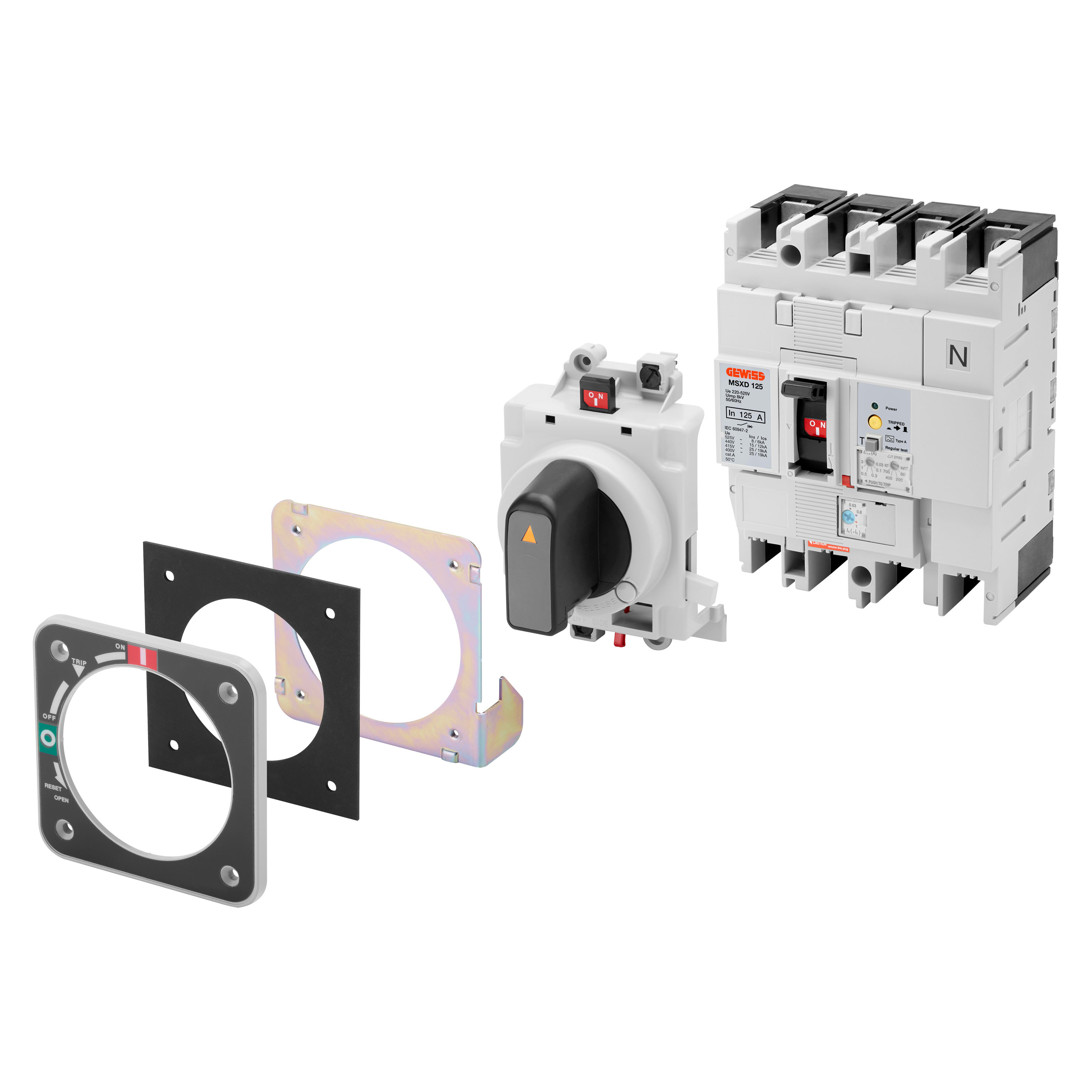 GEWISS - MANOVRA ROTATIVA DIRETTA - PER MSXE/M1250-1600