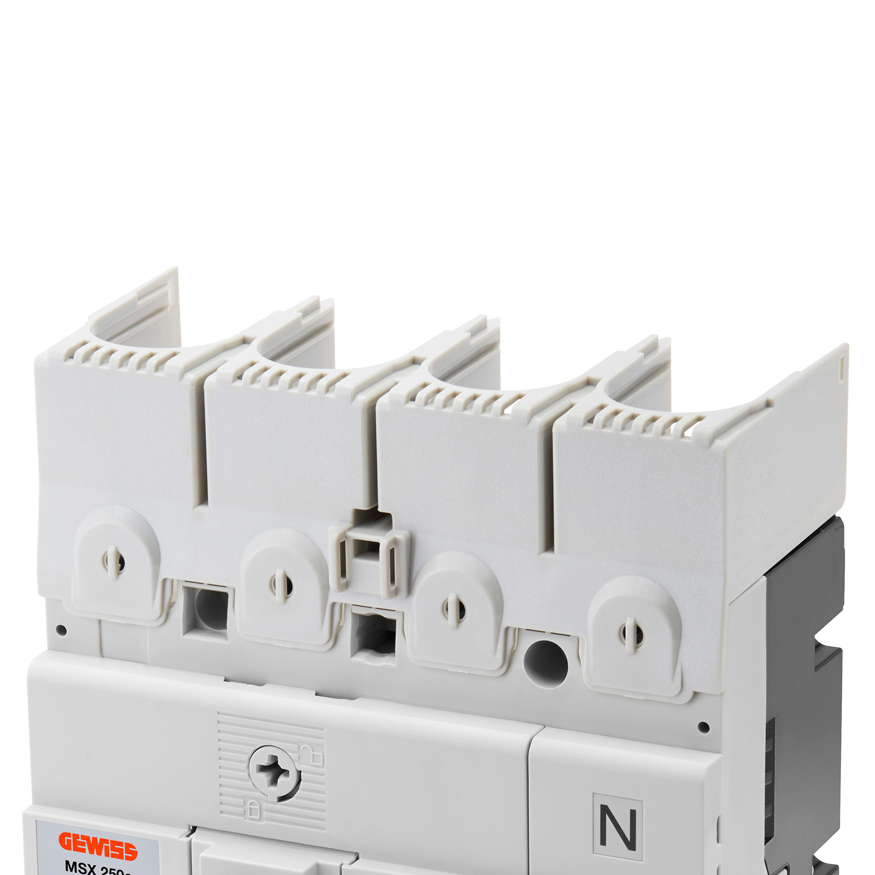 GEWISS - COPRITERMINALI - PER MSX/M250C - PER TERMINALI ANTERIORI FC - PER INTERRUTTORI 4P