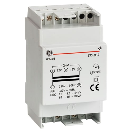 GE INDUSTRIAL - TR+B8 TR.SUONER. 8VA 230V/12-12-24V 2M