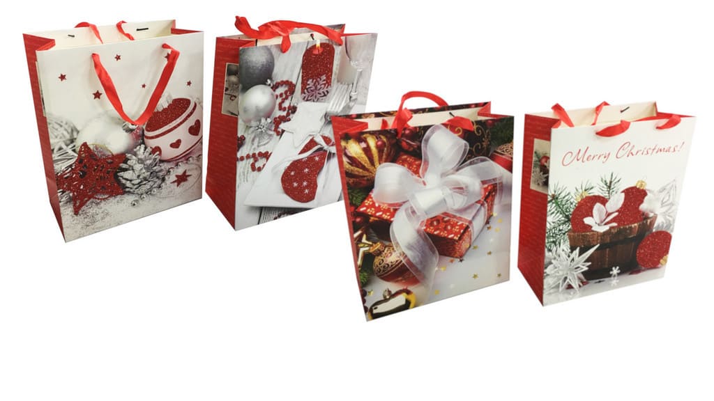 GIOCOPLAST NATALE - SHOPPER CM 32 X 26 - 4 ASS