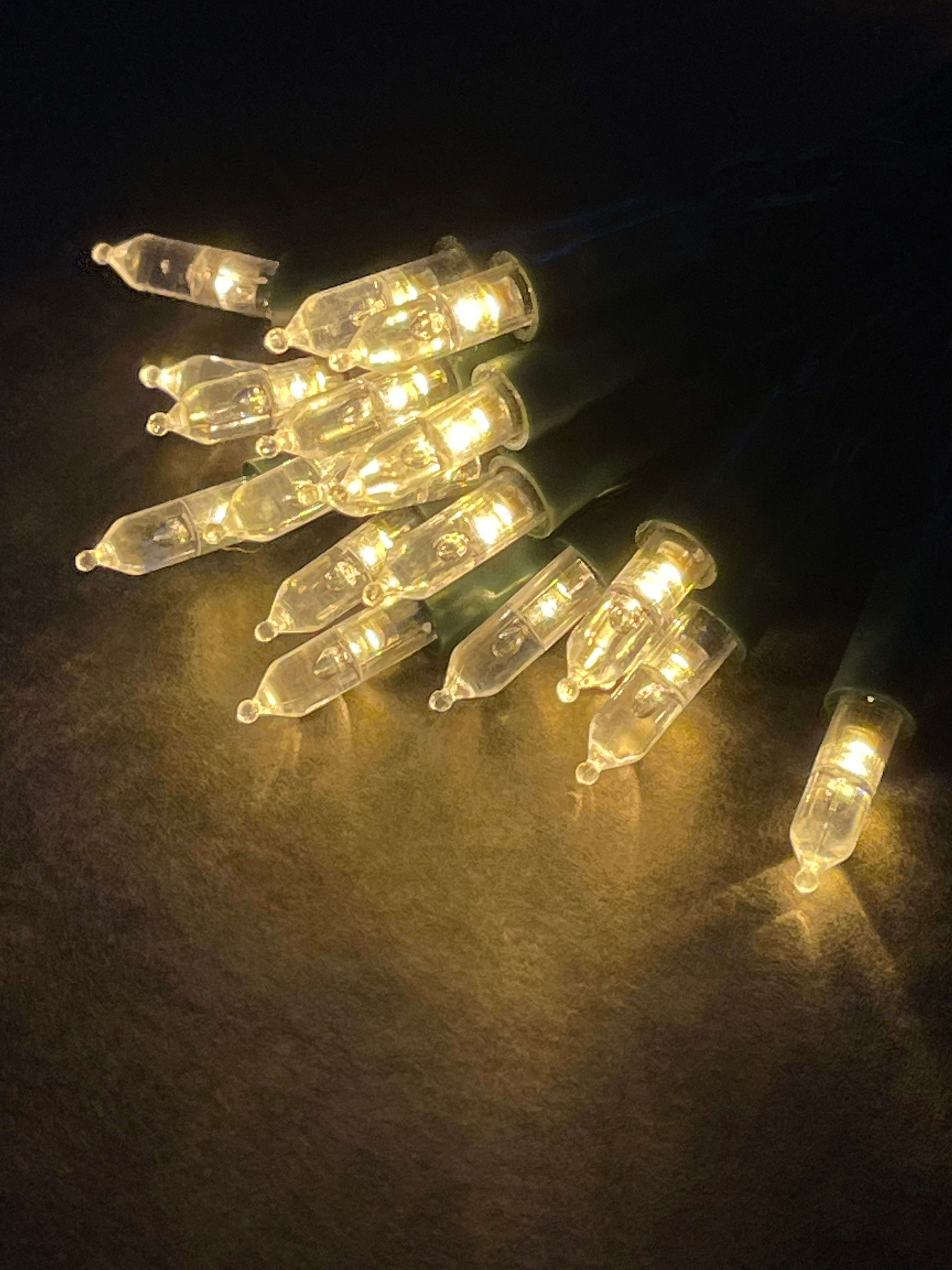 GIOCOPLAST NATALE - 50 PISELLINI LED BIANCO CALDO, LUCE FISSA, CON TRASF. IP44