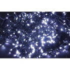 GIOCOPLAST NATALE - 500 LED BIANCHI CAVO SCURO, USO EST/INT, CON GIOCHI LUCE, LUCI MT 20, CAVO ALIM MT 3, CON TRASF. IP44