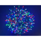 GIOCOPLAST NATALE - 400 LED MULTI CAVO SCURO, USO EST/INT, CON GIOCHI LUCE, LUCI MT 8, CAVO ALIM MT 3, CON TRASF. IP44