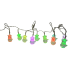 GIOCOPLAST NATALE - 10 PUP. A LED RGB, MT.1,80 A BATT.