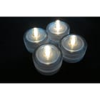GIOCOPLAST NATALE - SET 4 TEALIGHT BIANCO CALDO GALLEGGIANTI, A BATTERIA 14216913