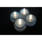GIOCOPLAST NATALE - SET 4 TEALIGHT BIANCO CALDO GALLEGGIANTI, A BATTERIA