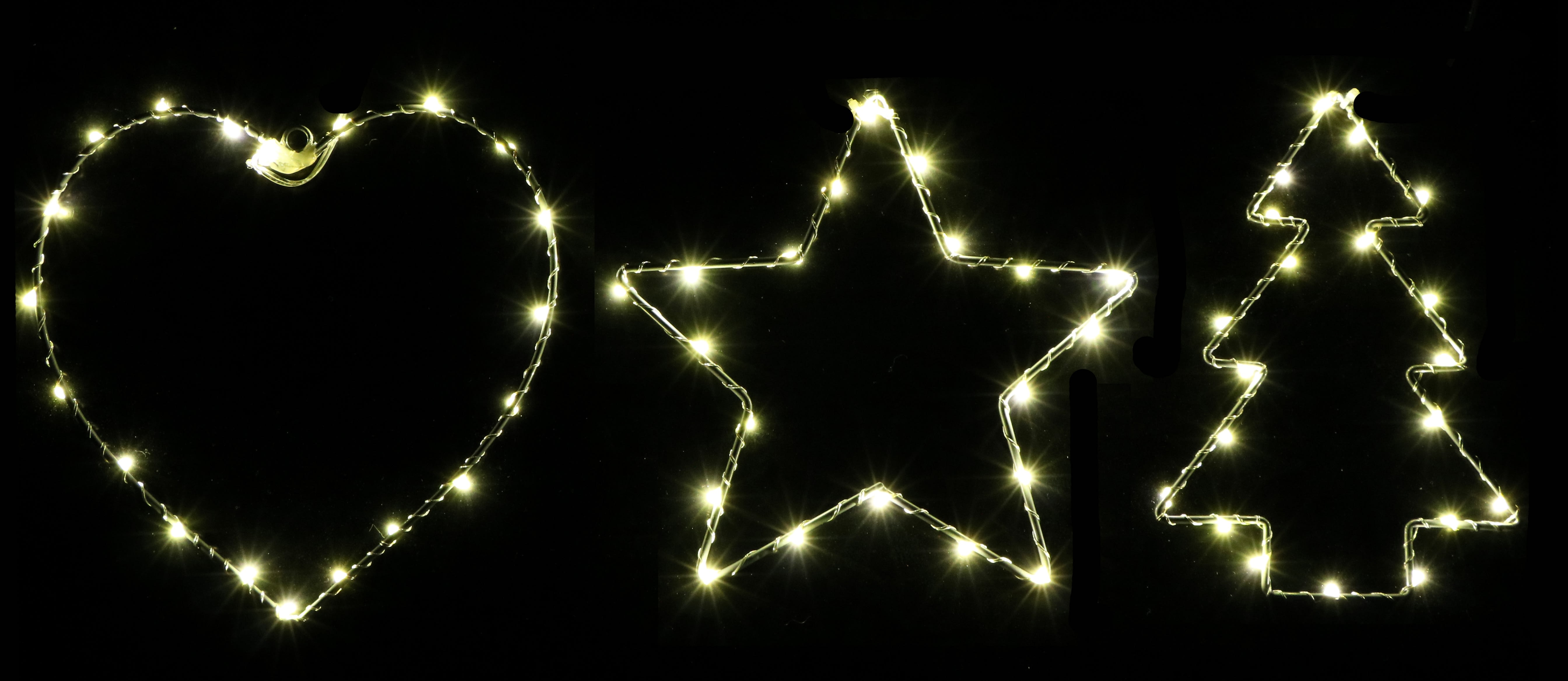 GIOCOPLAST NATALE - FIGURA 20 CM IN METALLO CON 20 GOCCE DI LED BIANCO CALDO A BATTERIE, MOD. ASS. 14218047