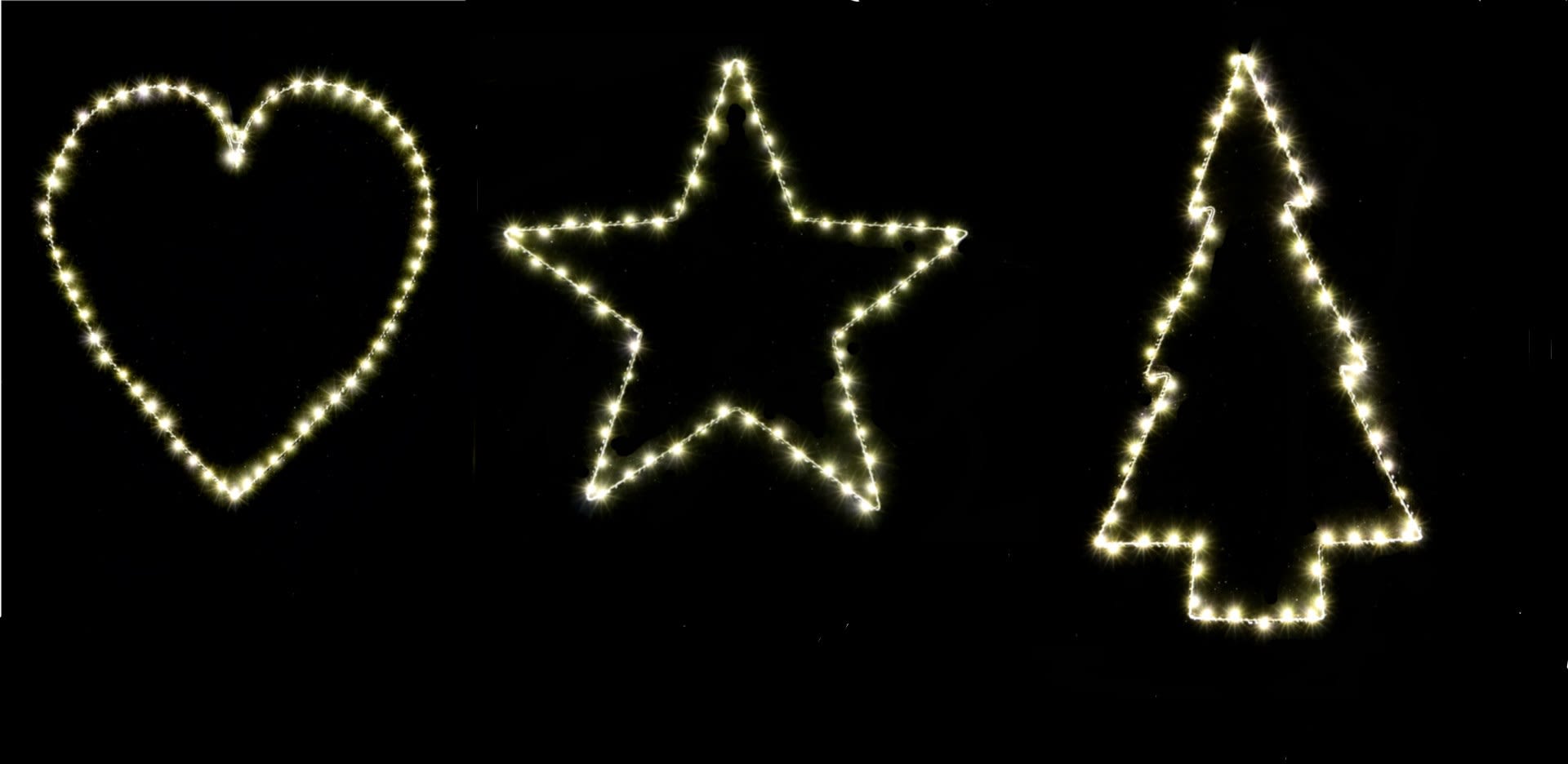 GIOCOPLAST NATALE - FIGURA 50 CM IN METALLO CON 60 GOCCE DI LED BIANCO CALDO C/TRASF. IP20, MOD. ASS.