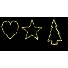 GIOCOPLAST NATALE - FIGURA 50 CM IN METALLO CON 60 GOCCE DI LED BIANCO CALDO C/TRASF. IP20, MOD. ASS. 14218048