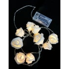 GIOCOPLAST NATALE - 10 ROSE BIANCHE LED A BATTERIE