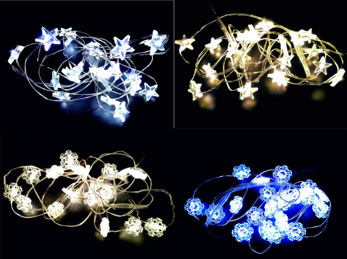 GIOCOPLAST NATALE - 20 LUCI LED CON FORMINE SU FILO RAME 2 M, IN DISPLAY, BATT. INCL., MOD. E COL. ASS.