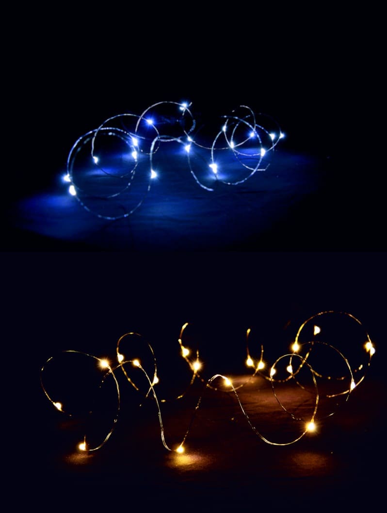 GIOCOPLAST NATALE - 100 GOCCE DI LED SU FILO DI RAME MODELLABILE A BATTERIE, 10 M, COL. ASS.