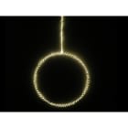 GIOCOPLAST NATALE - ANELLO D.40CM DA APPENDERE, CON GOCCE DI LED BIANCO CALDO, CON TRASF. IP20