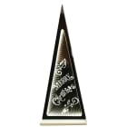 GIOCOPLAST NATALE - PIRAMIDE 91 CM INFINITY LIGHT CON SCRITTA E LUCE LED BIANCO CALDO, CON TRASF. IP20