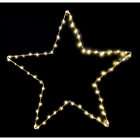 GIOCOPLAST NATALE - STELLA 80CM DA APPENDERE, CON GOCCE DI LED BIANCO CALDO, A BATTERIE CON TIMER 14220284