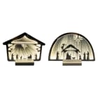 GIOCOPLAST NATALE - NATIVITÀ 40 CM INFINITY LIGHT CON LUCE LED BIANCO CALDO, CON TRASF. IP20, MOD. ASS.