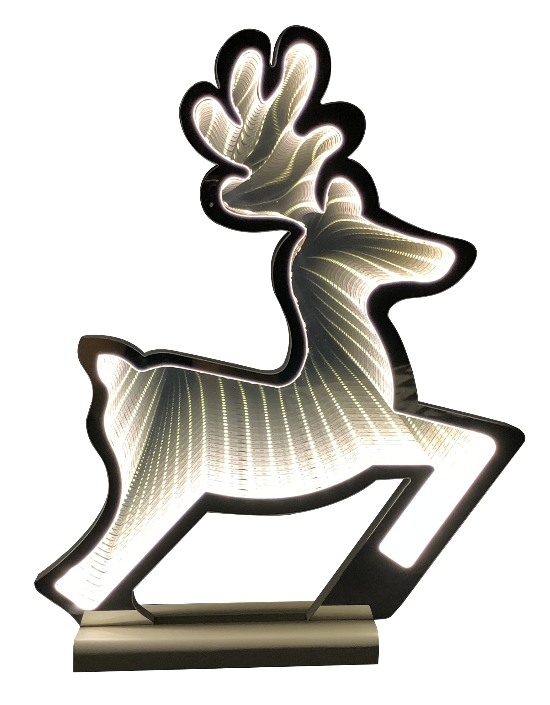 GIOCOPLAST NATALE - RENNA 60 CM INFINITY LIGHT CON LUCE LED BIANCO CALDO, CON TRASF. IP20