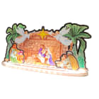 GIOCOPLAST NATALE - NATIVITA' ''CRYSTAL TALES'' 30CM, CON LUCE LED CON TRASF.