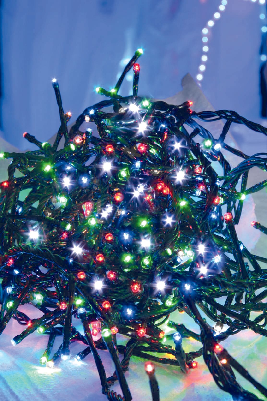 GIOCOPLAST NATALE - 96 LED 24V MULTI, MOT. GIOCHI L., CAVO ALIM. MT.4, LUCI MT.5, X EST.
