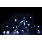 GIOCOPLAST NATALE - 40 LUCCIOLONE LED BIANCHE, LUCE FISSA, 4 MT. CAVO SCURO, PROLUNG. MAX 30 SET, USO EST/INT, CON CAVO ALIM 1,5 MT.