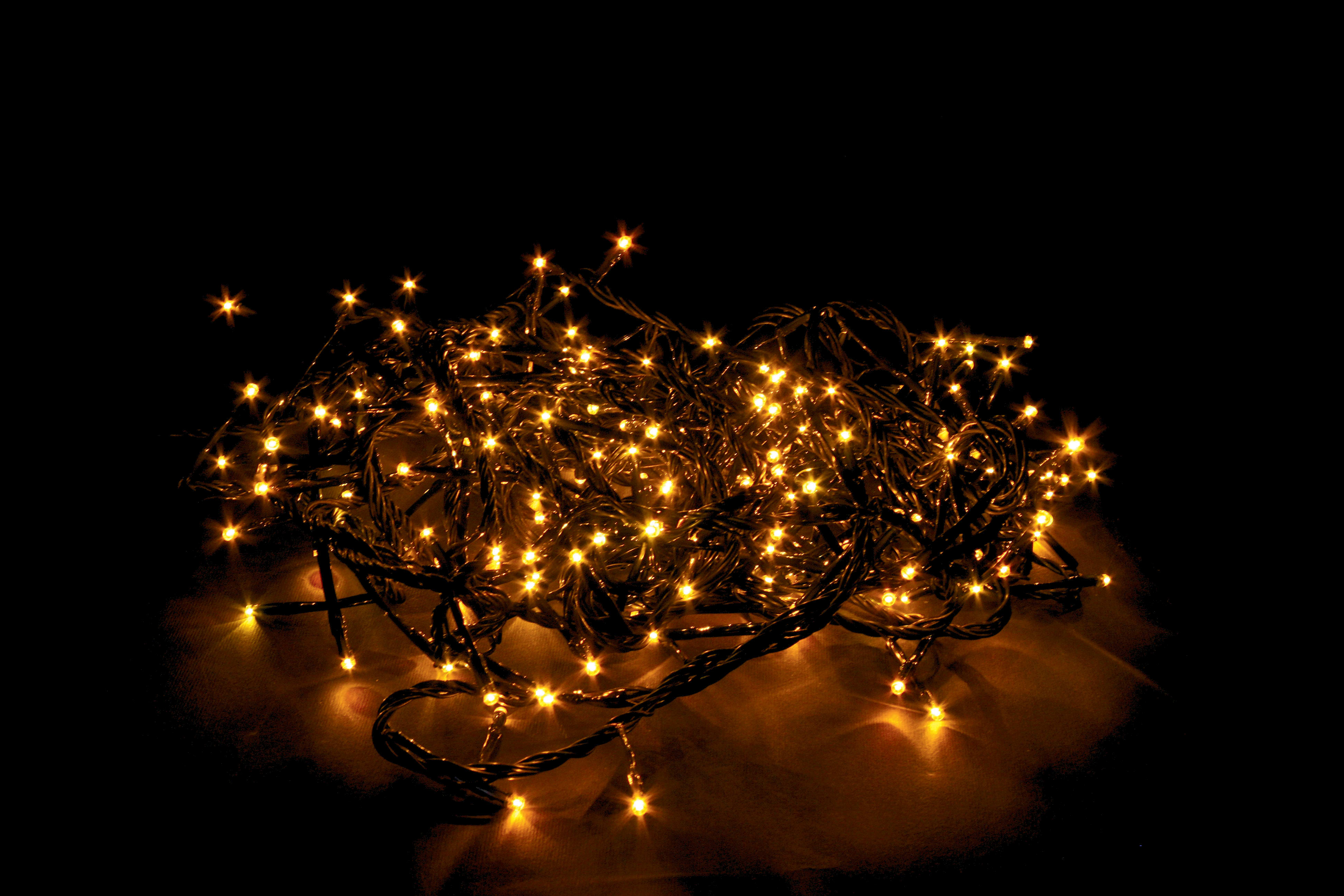 GIOCOPLAST NATALE - 192 LED GIALLI, GIOCHI L. X EST., TRASF. IP44, CAVO ALIM. MT.4, CAVO LUCI MT.8