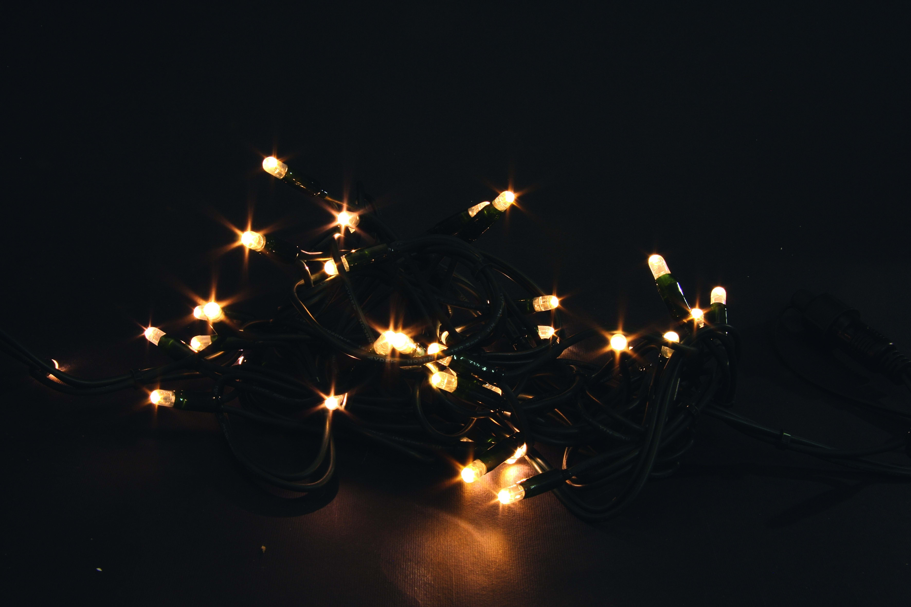 GIOCOPLAST NATALE - 40 LUCCIOLONE LED BIANCO CALDO, LUCE FISSA, 4 MT. CAVO SCURO, PROLUNG. MAX 30 SET, USO EST/INT, CON CAVO ALIM 1,5 MT.