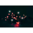 GIOCOPLAST NATALE - 100 LUCCIOLONE LED ROSSE, CON 20 FLASH, 10 MT. CAVO SCURO, PROLUNG. MAX 20 SET, USO EST/INT, CON CAVO ALIM 1,5 MT.