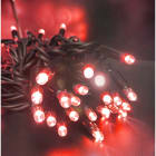 GIOCOPLAST NATALE - 200 LUCCIOLONE LED ULTRALUMINOSE ROSSE, CON 40 MINISTROBO, 20 MT. CAVO SCURO, PROLUNG. MAX 10 SET, USO EST/INT, CON CAVO ALIM 1,5 MT.