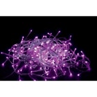 GIOCOPLAST NATALE - 200 LUCCIOLONE LED ULTRALUMINOSE VIOLA, CON 40 MINISTROBO, 20 MT. CAVO SCURO, PROLUNG. MAX 10 SET, USO EST/INT, CON CAVO ALIM 1,5 MT.
