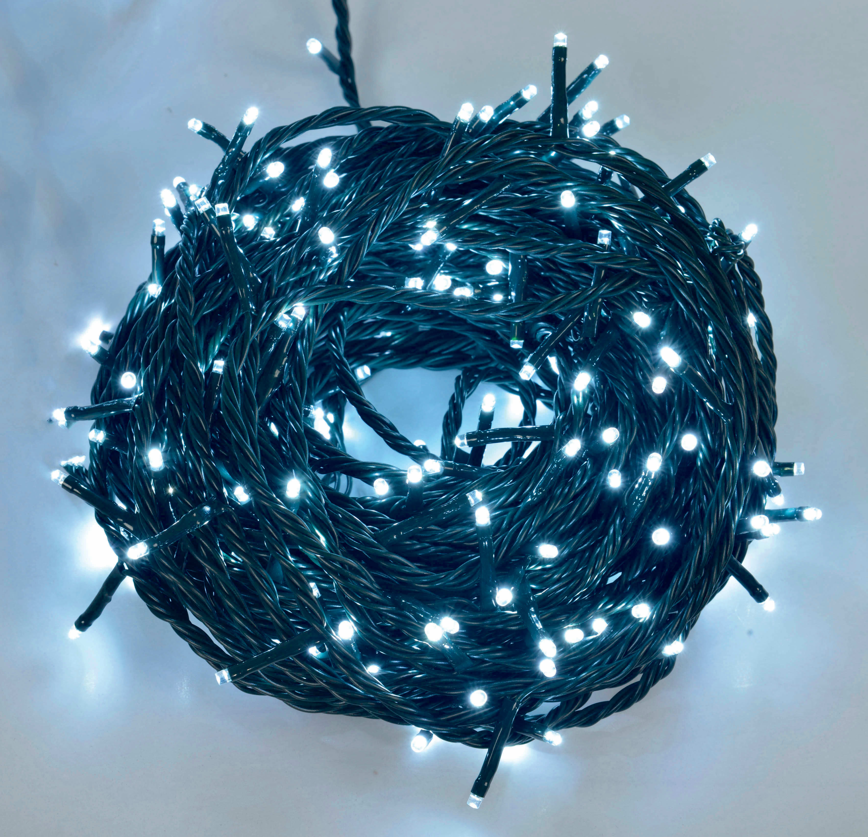 GIOCOPLAST NATALE - 1.000 LED BIANCHI, USO EST/INT, CON GIOCHI LUCE, LUCI MT 100, CAVO ALIM MT 4, IN CONFEZIONE LUSSO PLASTICA