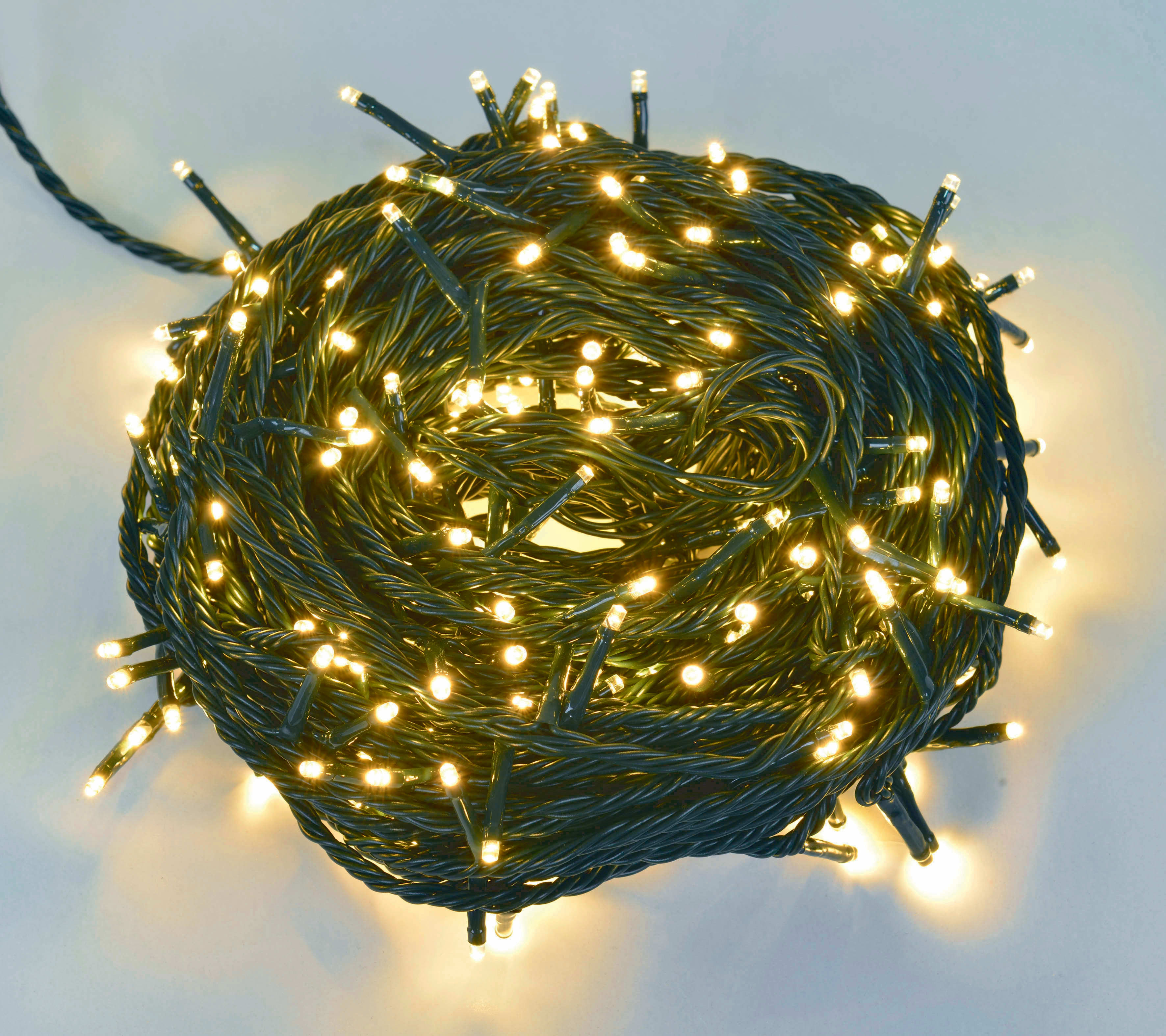 GIOCOPLAST NATALE - 1.000 LED BIANCO CALDO, USO EST/INT, CON GIOCHI LUCE, LUCI MT 100, CAVO ALIM MT 4, IN CONFEZIONE LUSSO PLASTICA