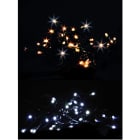 GIOCOPLAST NATALE - 100 LUCCIOLONE LED CAMBIA COLORE, BIANCO FREDDO E CALDO SELEZIONABILI, 10 MT. CAVO SCURO, PROLUNG. MAX 10 SET, USO EST/INT, CON CAVO ALIM 1,5 MT.