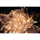 GIOCOPLAST NATALE - 180 LED BIANCO CALDO, CAVO TRASPARENTE, LUNGH. 9 M, CAVO ALIM. 4 M, CON GIOCHI LUCE E TIMER, C/TRASF. IP44, IN CONFEZIONE LUSSO PLASTICA, USO EST/INT