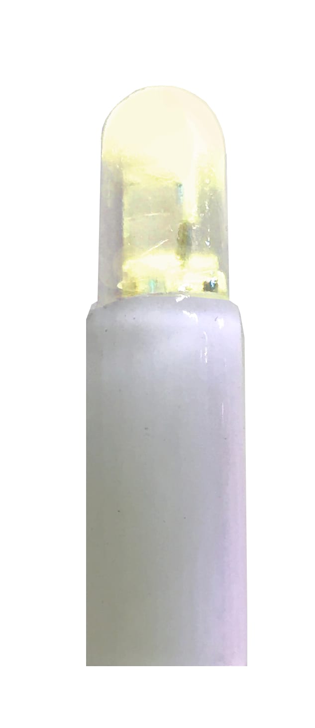 GIOCOPLAST NATALE - 100 LUCCIOLONE LED FULL FLASH BIANCO CALDO, 10 MT. CAVO BIANCO, PROLUNG., USO EST/INT, CON CAVO ALIM 1,5 MT.