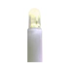 GIOCOPLAST NATALE - 100 LUCCIOLONE LED BIANCO CALDO, LUCE FISSA, 10 MT. CAVO BIANCO, PROLUNG. MAX 20 SET, USO EST/INT, CON CAVO ALIM 1,5 MT.