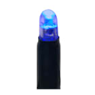 GIOCOPLAST NATALE - 100 LUCCIOLONE LED BLU, LUCE FISSA, 10 MT. CAVO SCURO, PROLUNG. MAX 20 SET, USO EST/INT, CON CAVO ALIM 1,5 MT.