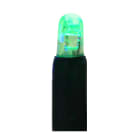 GIOCOPLAST NATALE - 100 LUCCIOLONE LED VERDI, LUCE FISSA, 10 MT. CAVO SCURO, PROLUNG. MAX 20 SET, USO EST/INT, CON CAVO ALIM 1,5 MT.