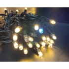 GIOCOPLAST NATALE - PROLUNGA 100 LUCCIOLONE LED SUPER CALDO (2200K), LUCE FISSA, 10 MT. CAVO SCURO, PROLUNG. MAX 20 SET, USO EST/INT, SENZA CAVO ALIM.