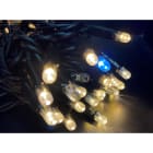 GIOCOPLAST NATALE - 100 LUCCIOLONE LED SUPER CALDO (2200K), CON FLASH, 10 MT. CAVO SCURO, PROLUNG. MAX 20 SET, USO EST/INT, CON CAVO ALIM 1,5 MT.