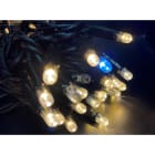 GIOCOPLAST NATALE - PROLUNGA 100 LUCCIOLONE LED SUPER CALDO (2200K), CON FLASH, 10 MT. CAVO SCURO, PROLUNG. MAX 20 SET, USO EST/INT, SENZA CAVO ALIM.