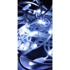 GIOCOPLAST NATALE - 100 LUCCIOLONE LED BIANCHE, L.FISSA, 10M, CAVO BIANCO, C\CAVO ALIM.